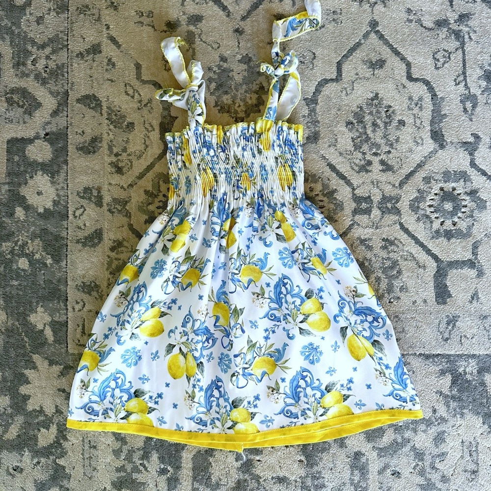Italian lemon sun dress
